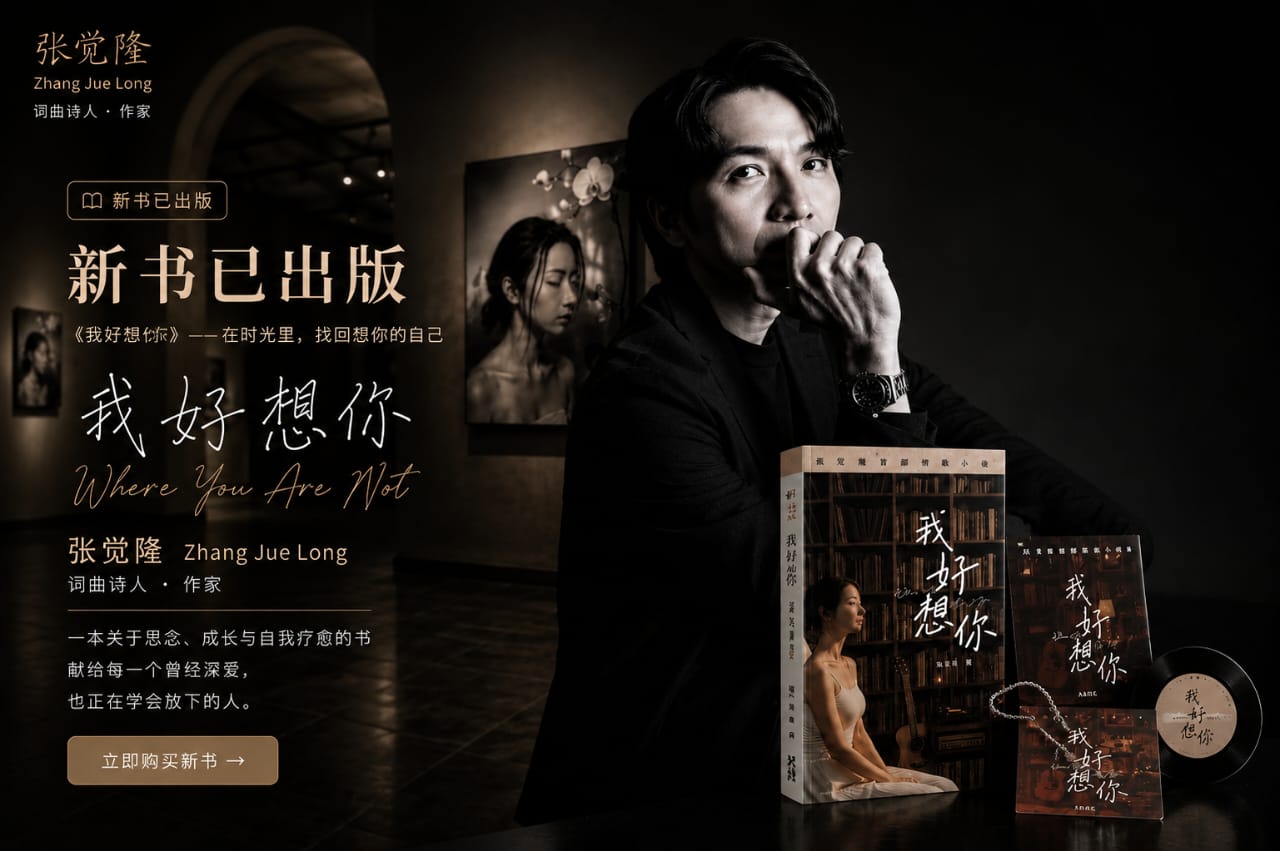 张觉隆新书《我好想你》出版海报